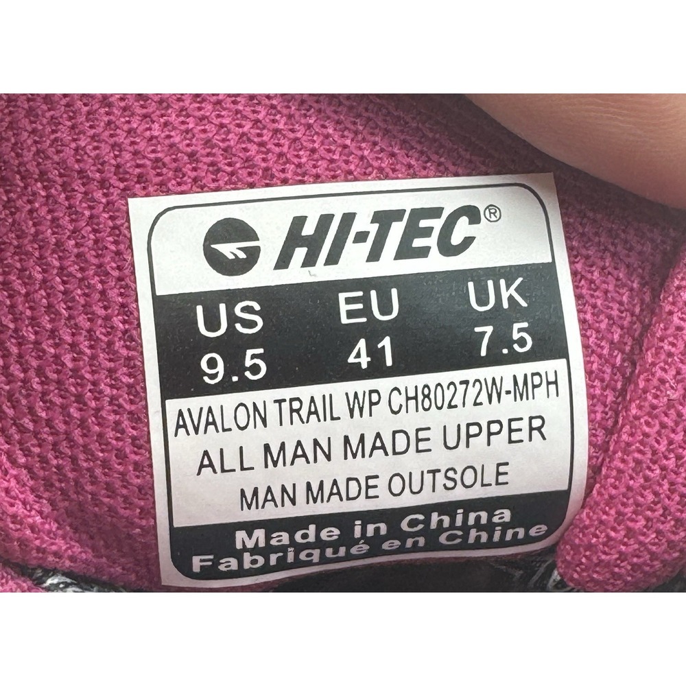 Hi-Tec Womens Waterproof High Traction Breathable  Comfy Size 9.5 - Picture 11 of 11